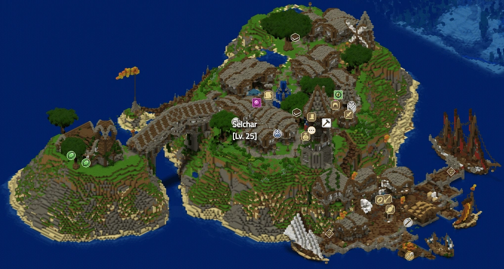 EarthMC in-game screenshot
